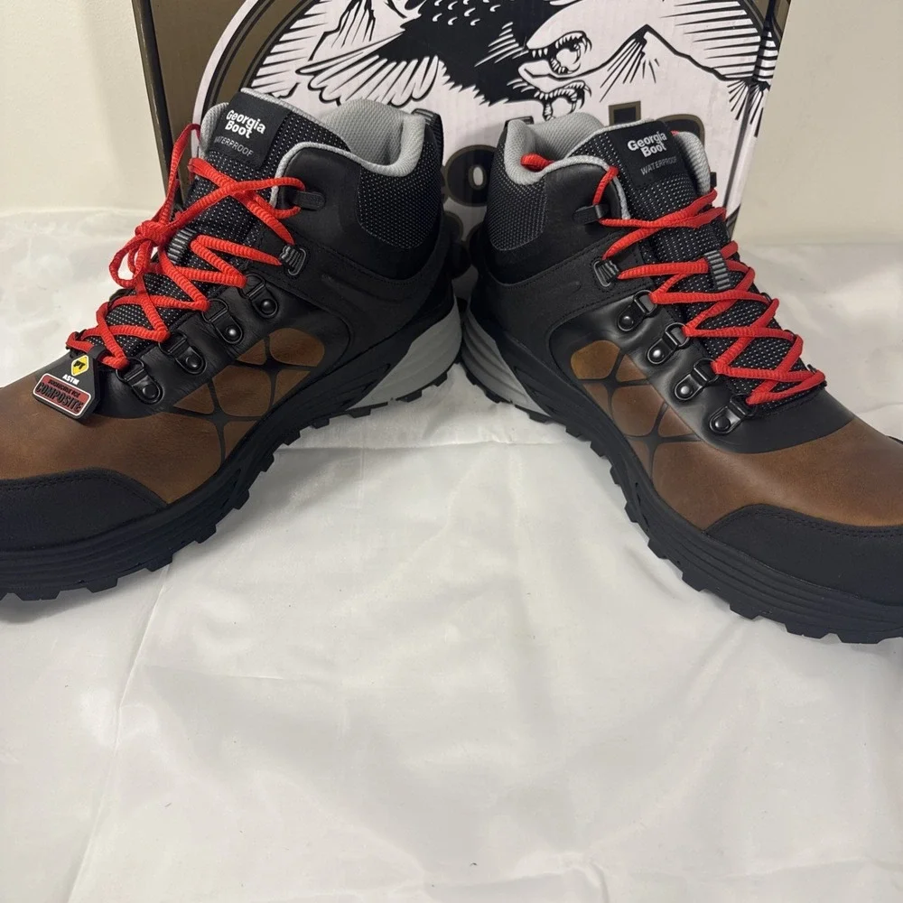 Georgia‎ Boot DuraBlend Sport Composite Toe Waterproof Work Hiker Sz14 Men's
